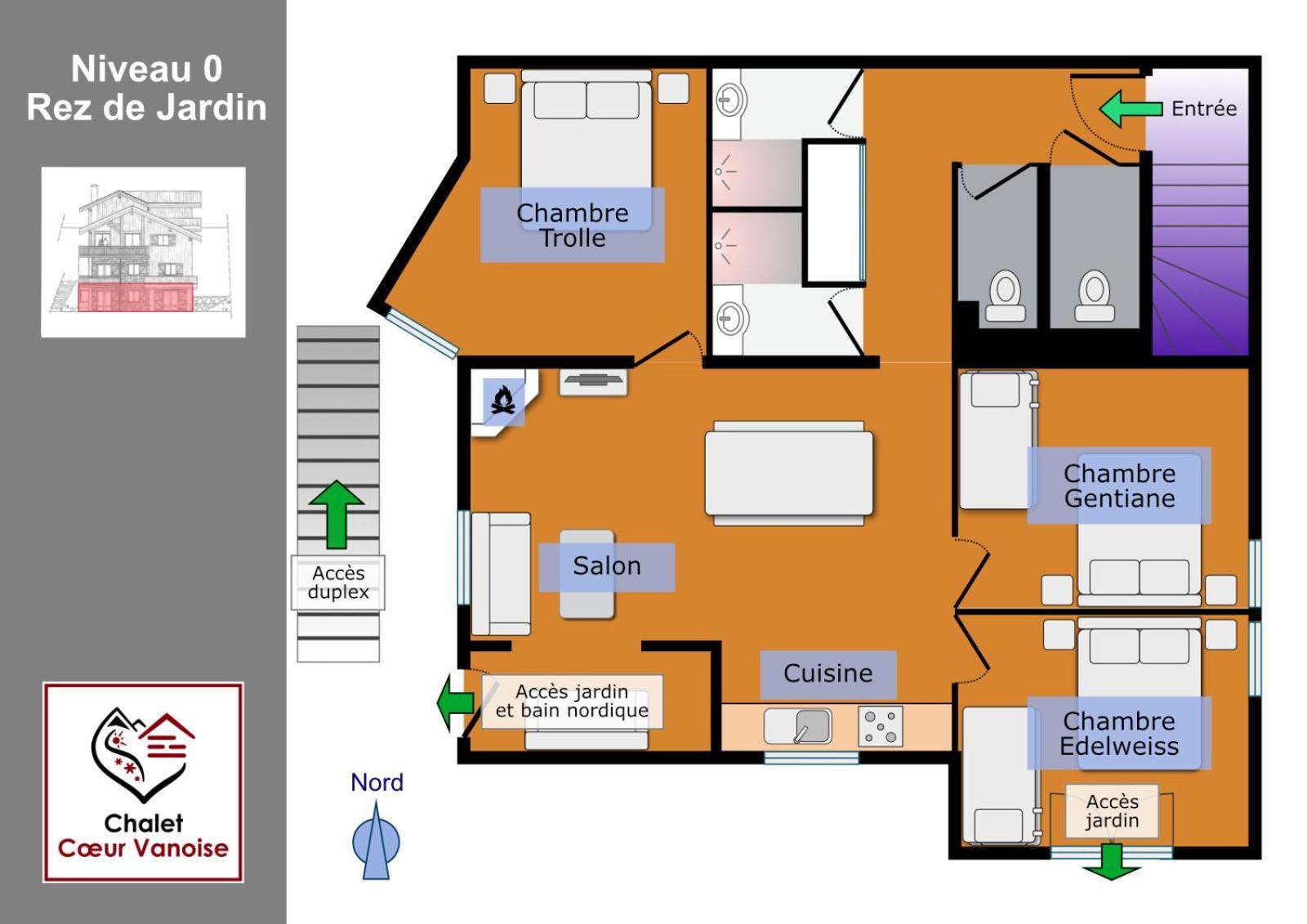 Chalet Des Trappeurs Coeur Vanoise 15 Persons ลาปลาญ ภายนอก รูปภาพ